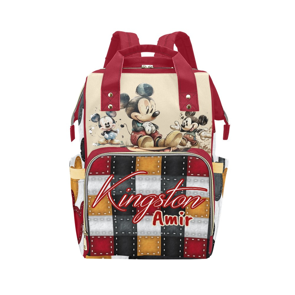 Personalized Diaper Bag and Minky Baby Blanket Bundle