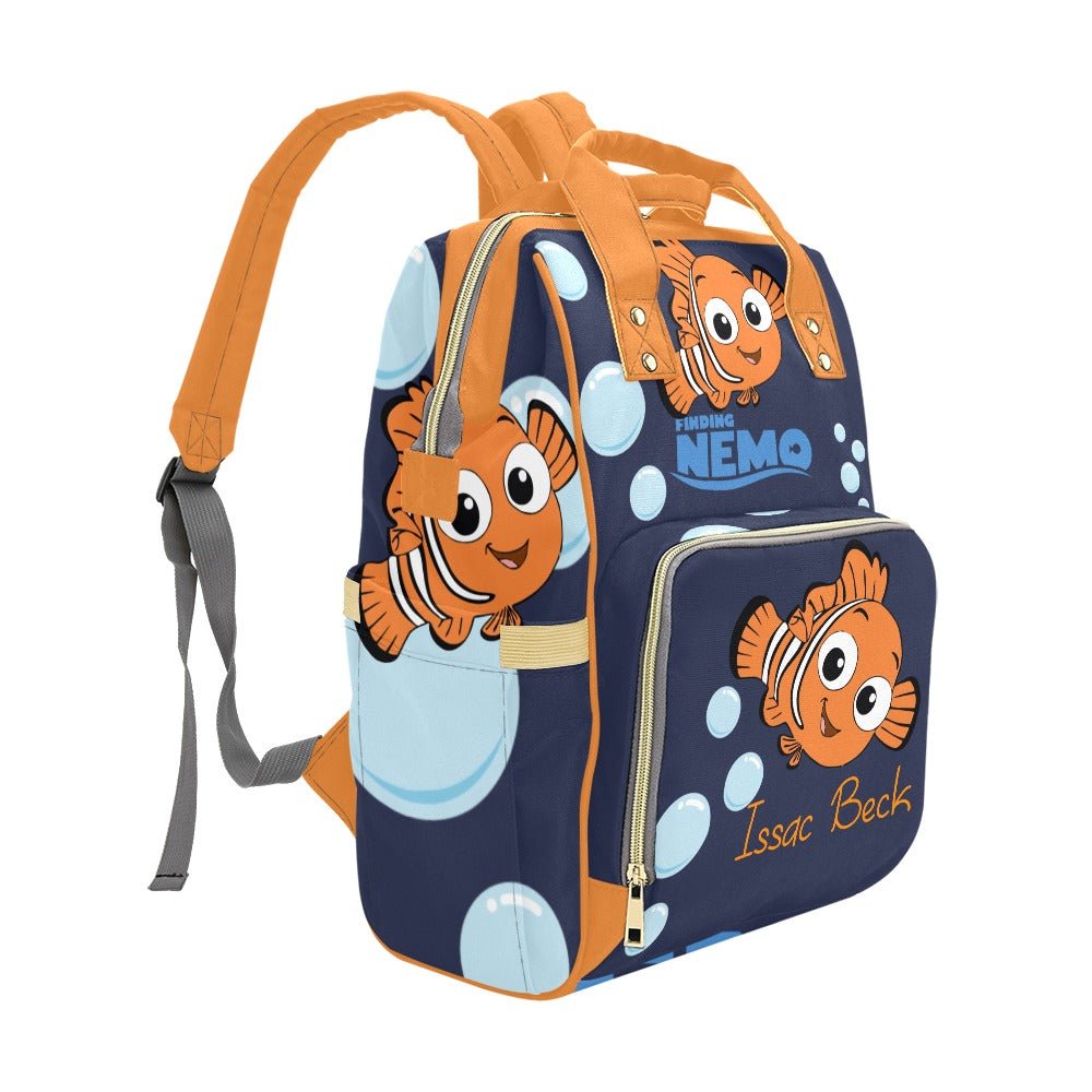 Nemo Diaper bag and Minky baby blanket Bundle