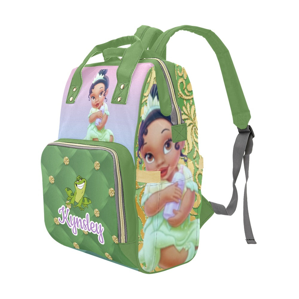 Personalized Diaper Bag and Minky Baby Blanket Bundle