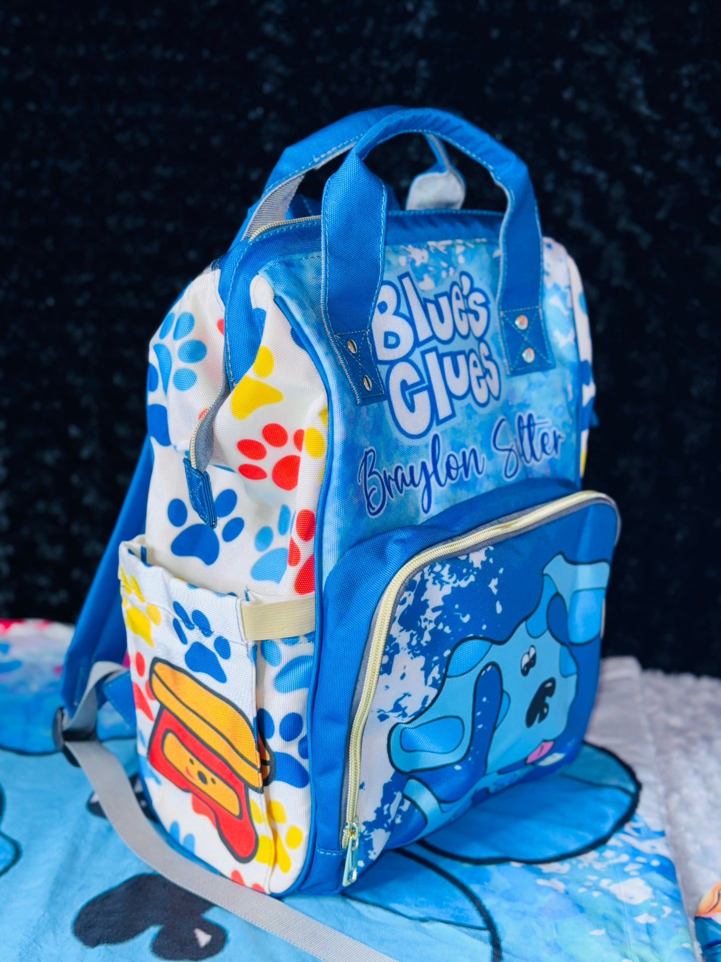 Blues Clues Baby Bag and Minky Baby Blanket