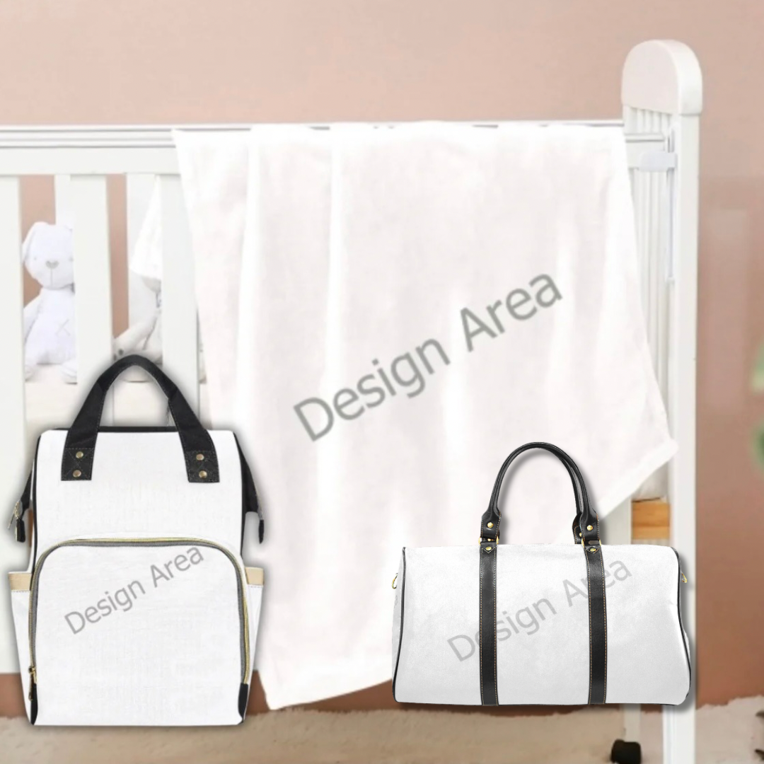 Don’t see a Diaper Bag, Minky baby blanket and Mommy Bag Bundle that you like?! Tell me how you want it in the description box below!