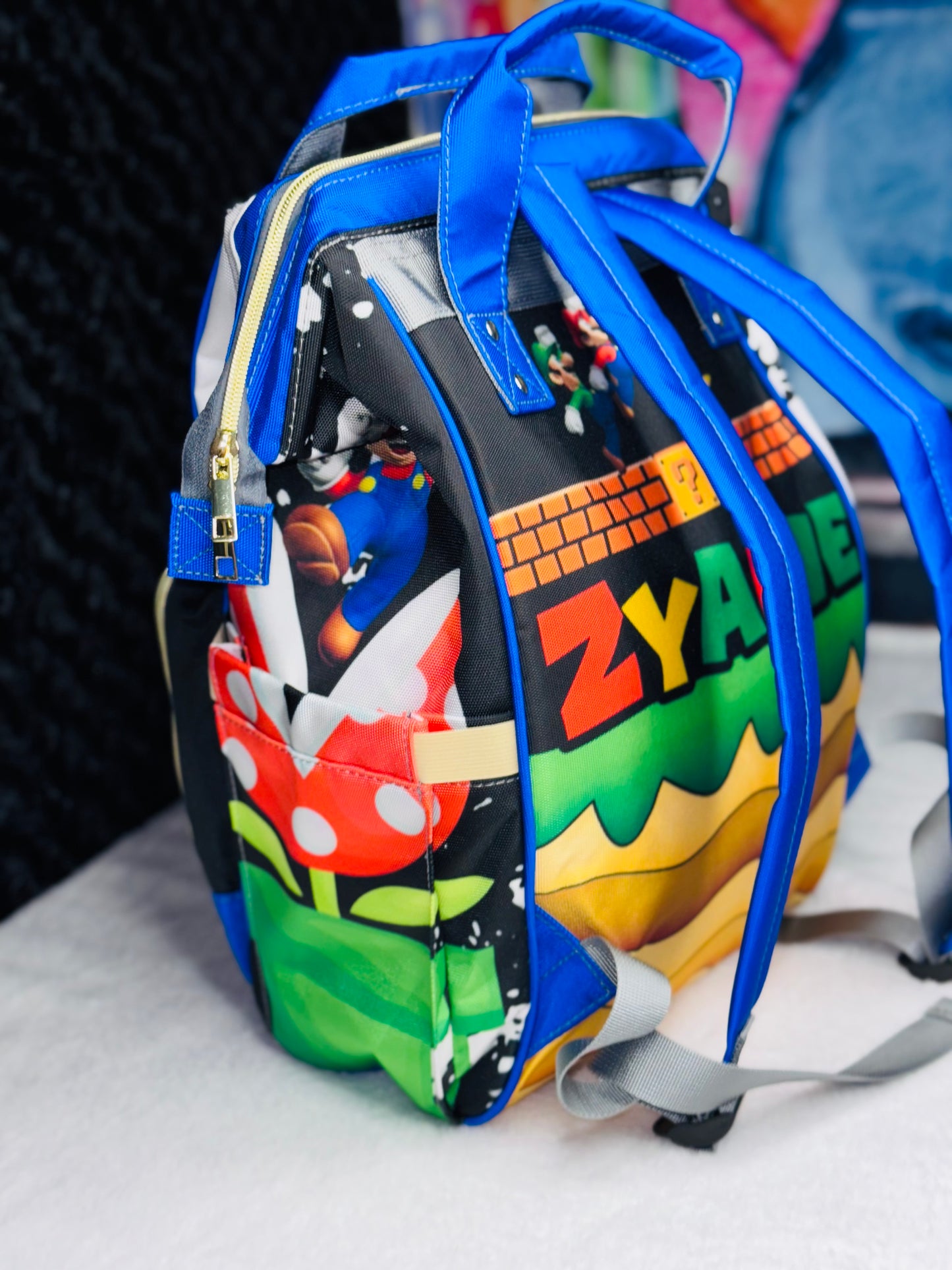 Mario and Luigi Diaper Bag