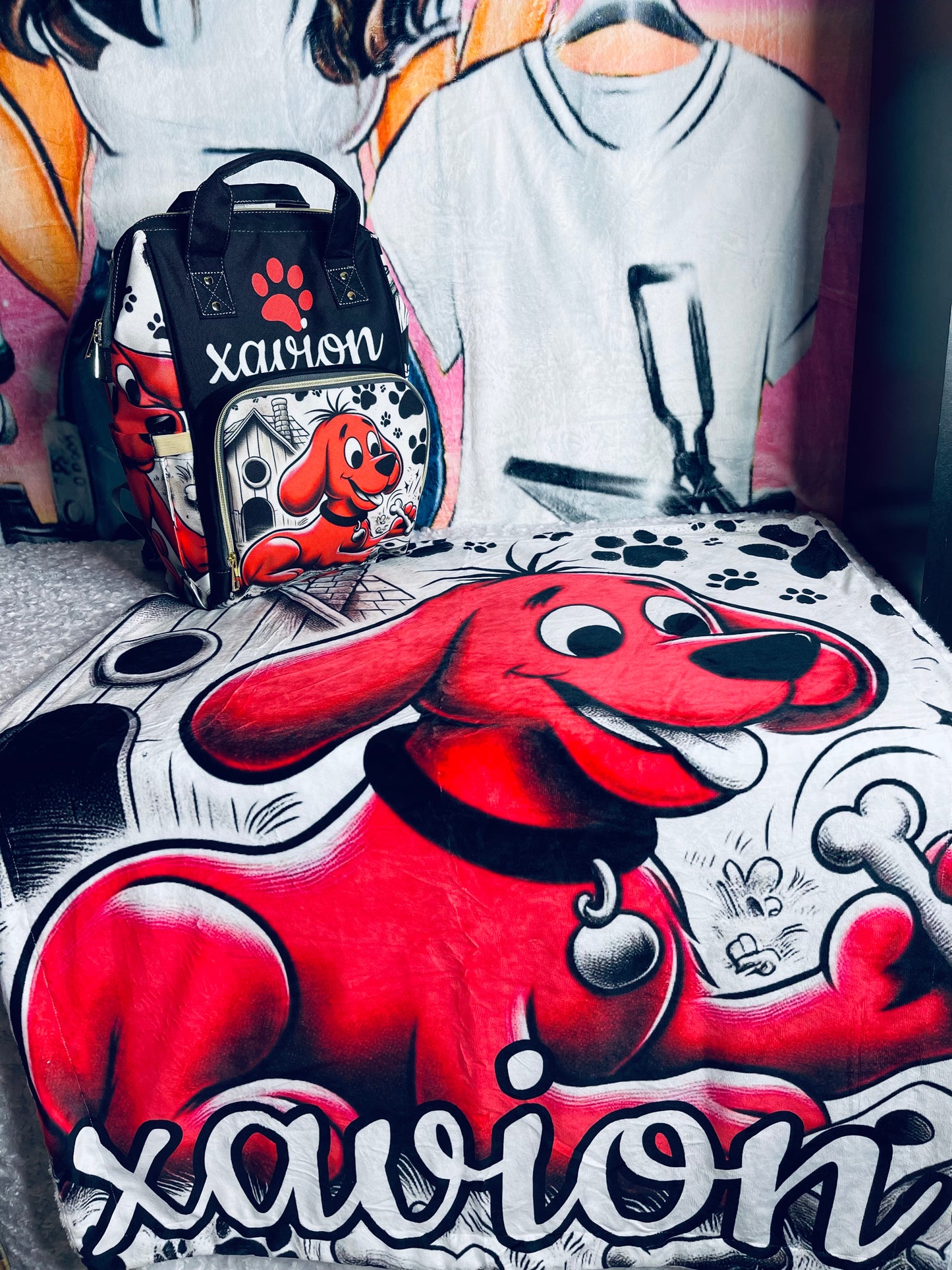 Personalized Baby Bag and Baby Blanket