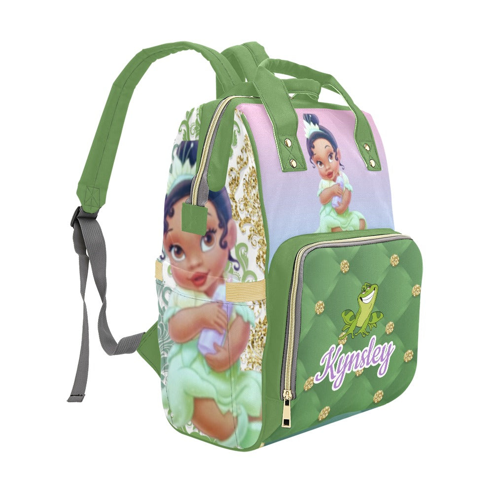 Personalized Diaper Bag and Minky Baby Blanket Bundle