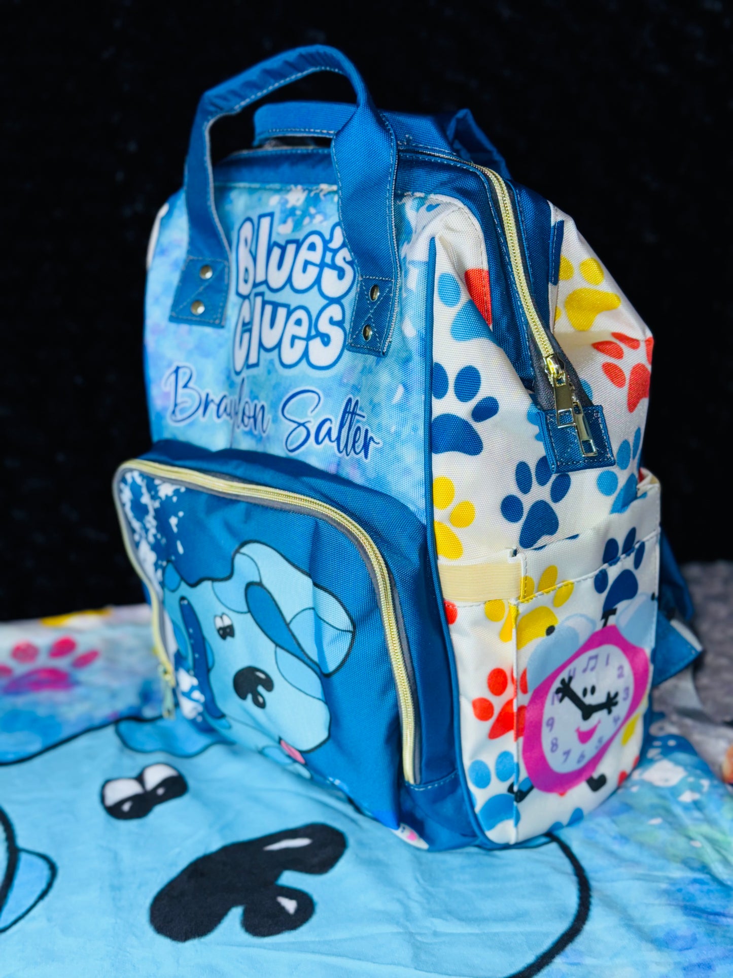 Blues Clues Baby Bag and Minky Baby Blanket