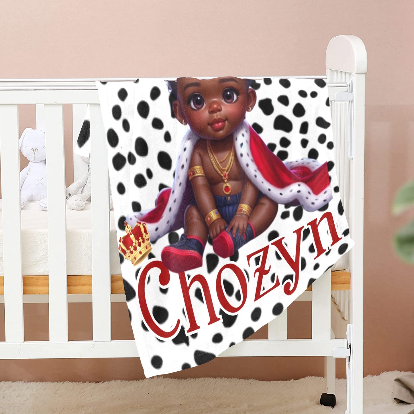 Personalized Little Prince Diaper Bag and Minky Baby Blanket