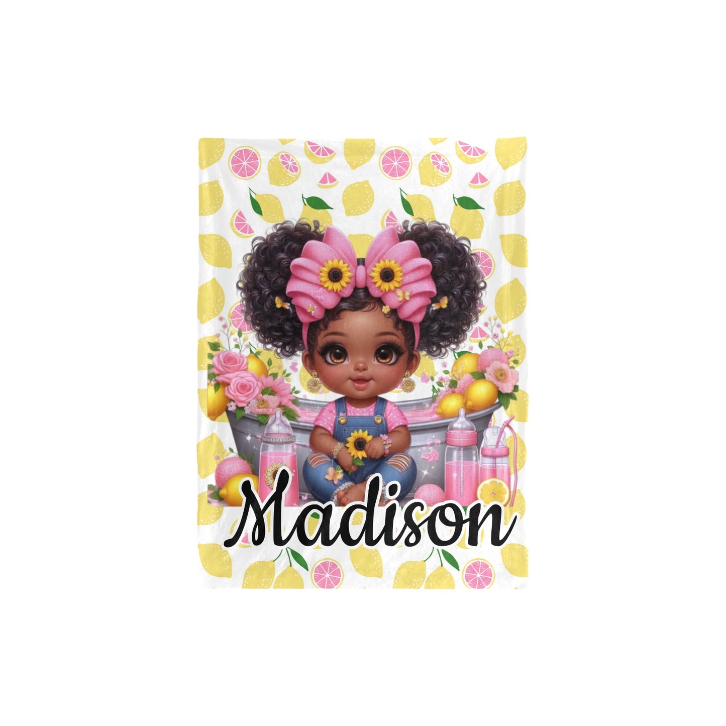 Personalized Diaper Bag and Minky Baby Blanket Bundle