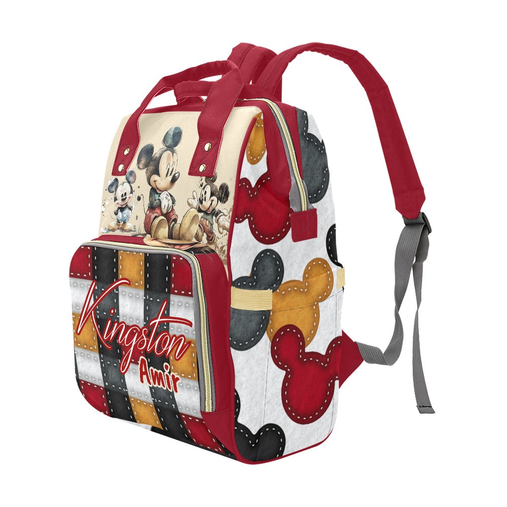 Personalized Diaper Bag and Minky Baby Blanket Bundle