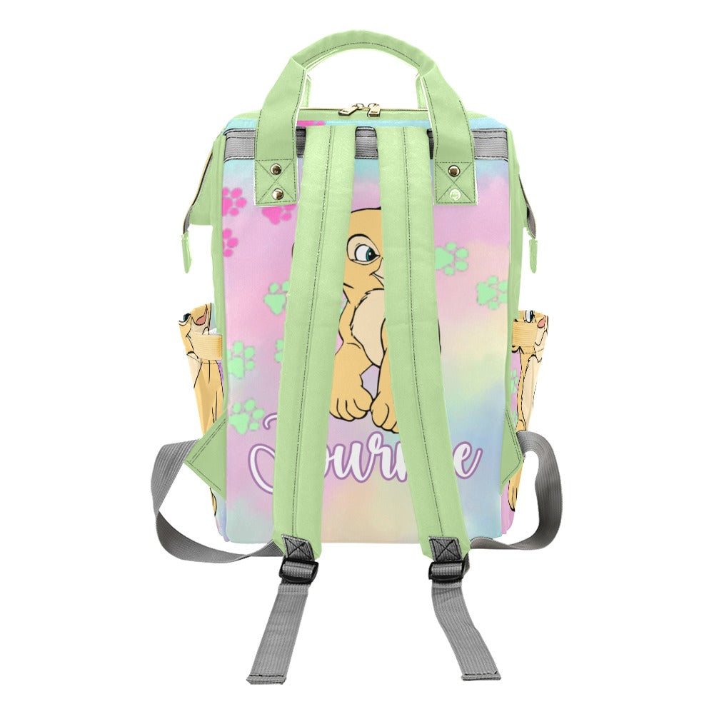 Personalized Diaper Bag and Minky Baby Blanket Bundle