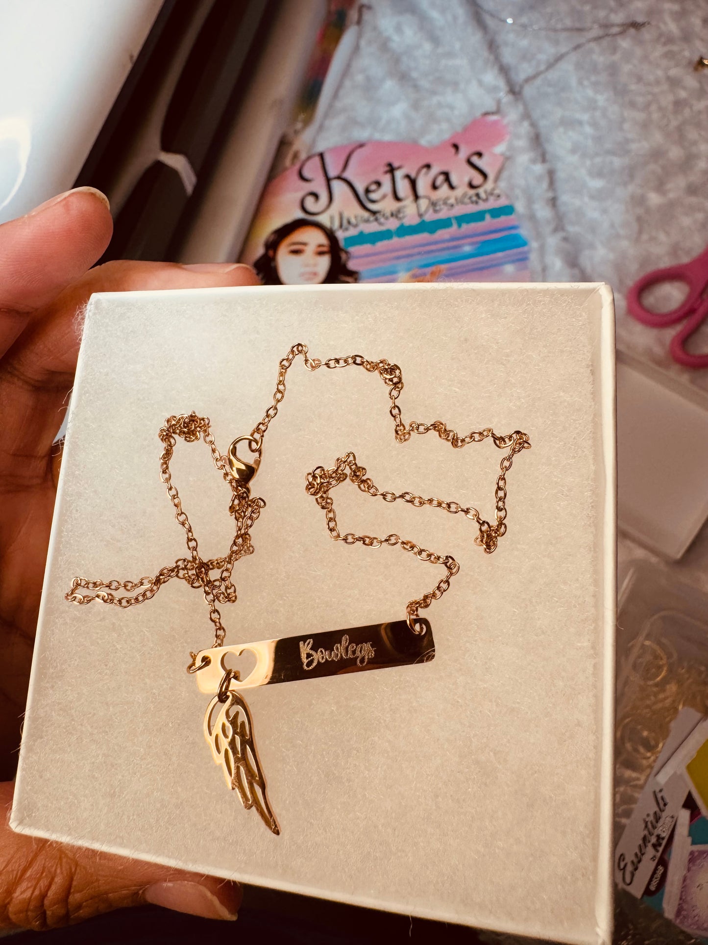 Engraved Heart Necklace