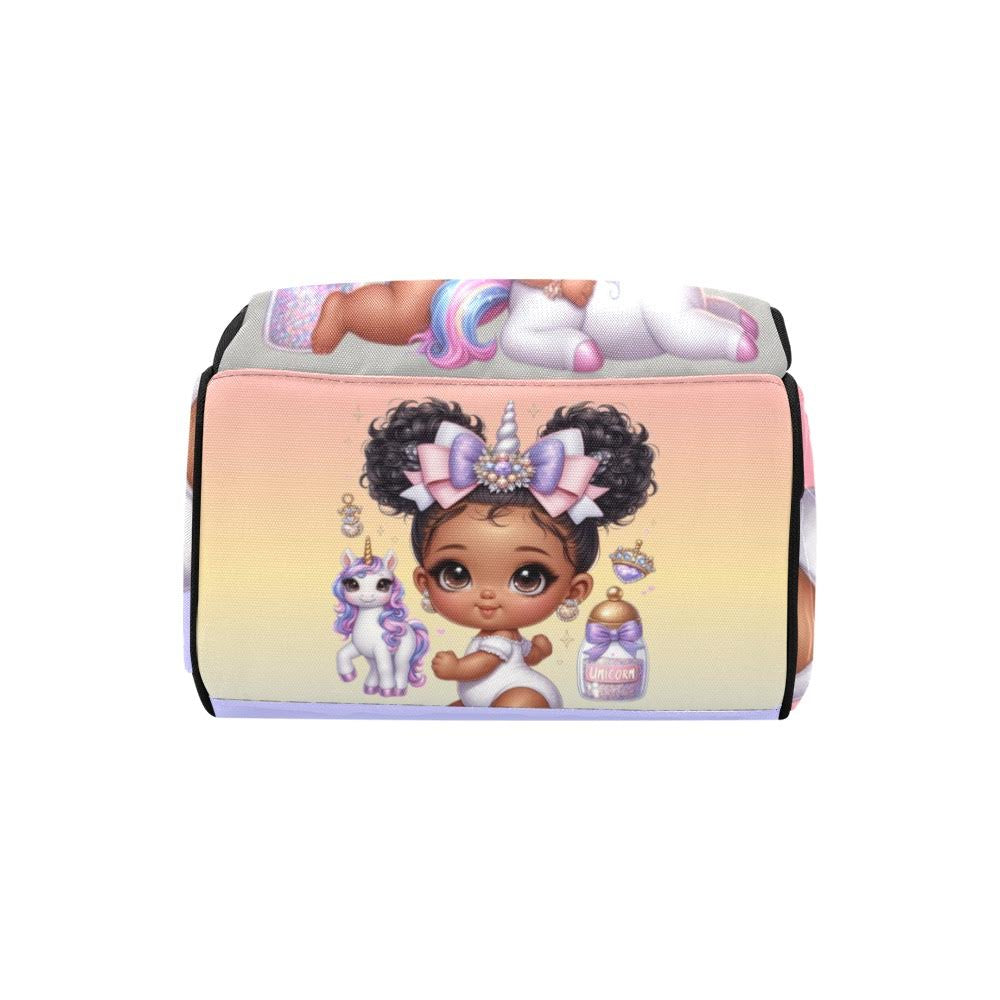 Unicorn Baby Bag (Gray Pocket)