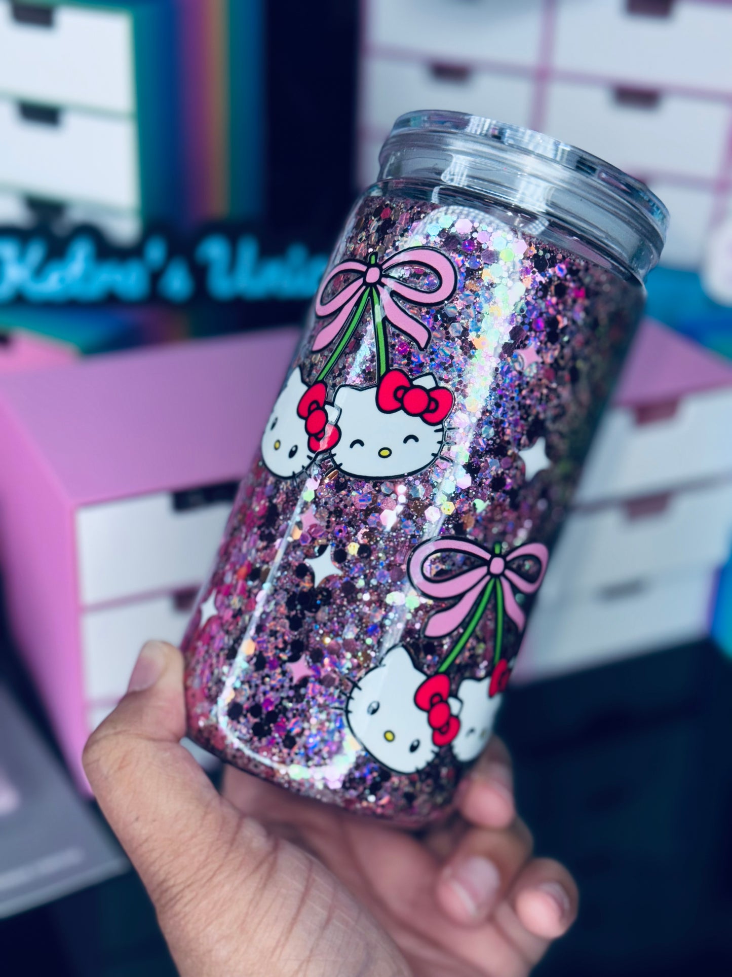 16oz Acrylic Snow globe Tumbler (Ready To ship)