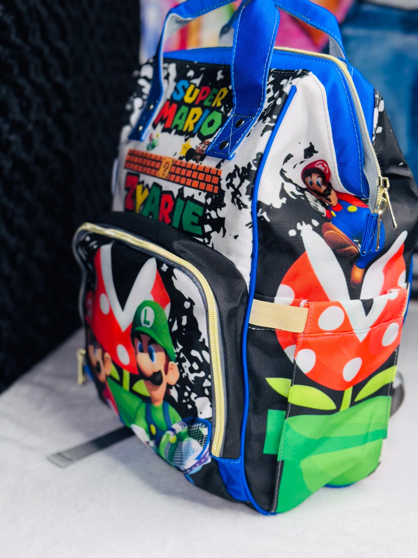 Mario and Luigi Diaper Bag
