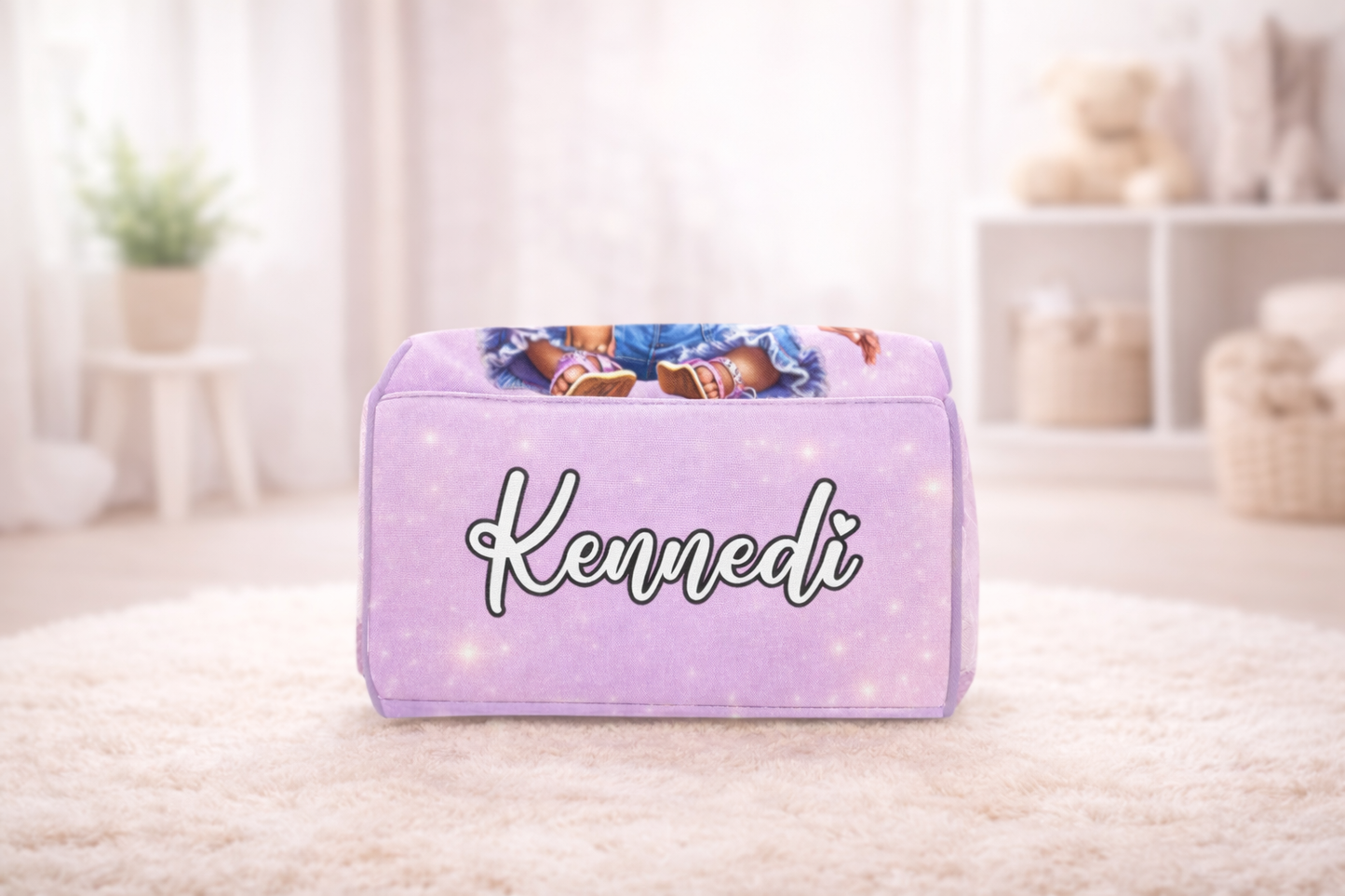 Personalized Bow Diaper Bag