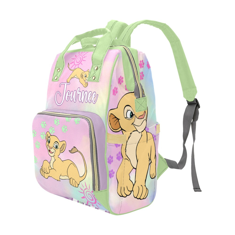 Personalized Diaper Bag and Minky Baby Blanket Bundle