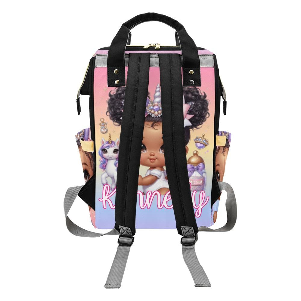 Unicorn Baby Bag (Gray Pocket)