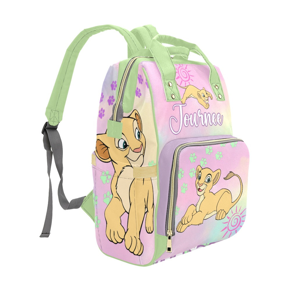 Personalized Diaper Bag and Minky Baby Blanket Bundle