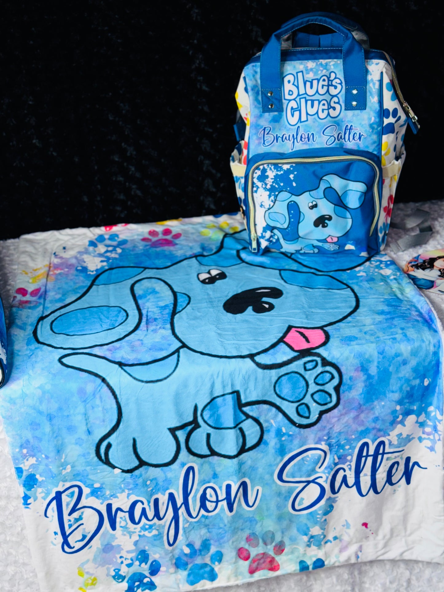 Blues Clues Baby Bag and Minky Baby Blanket