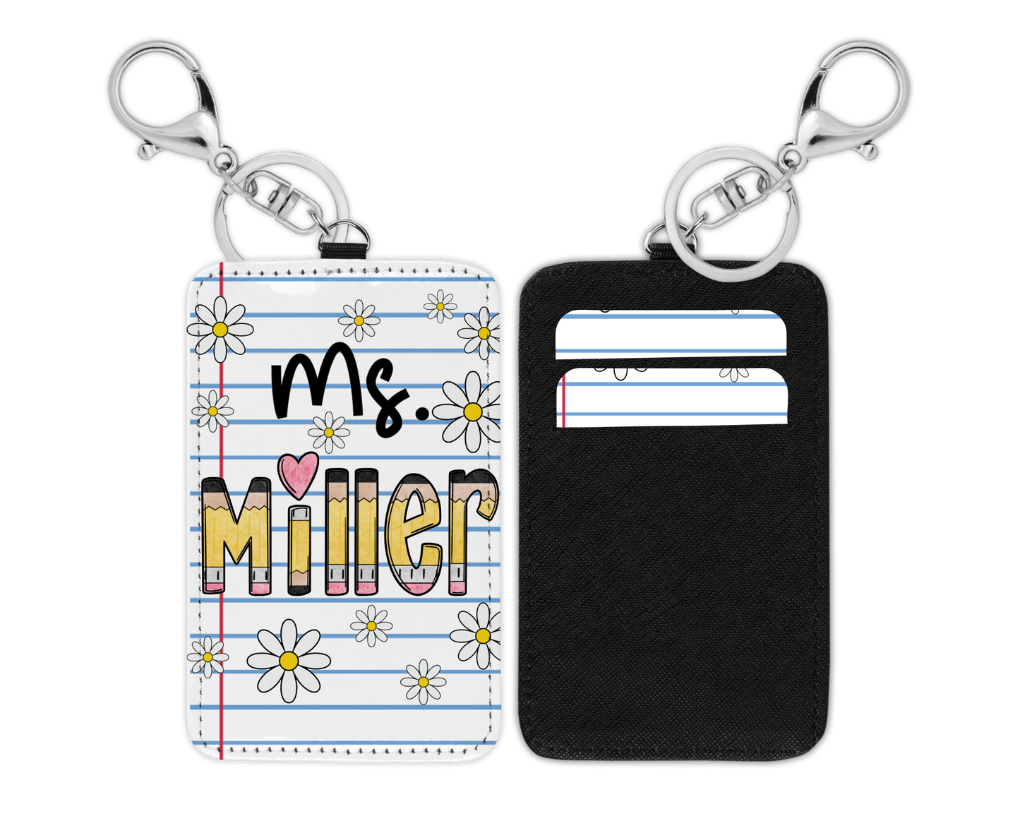 Daisy Teacher ID badge Holder (Breakaway Lanyard)