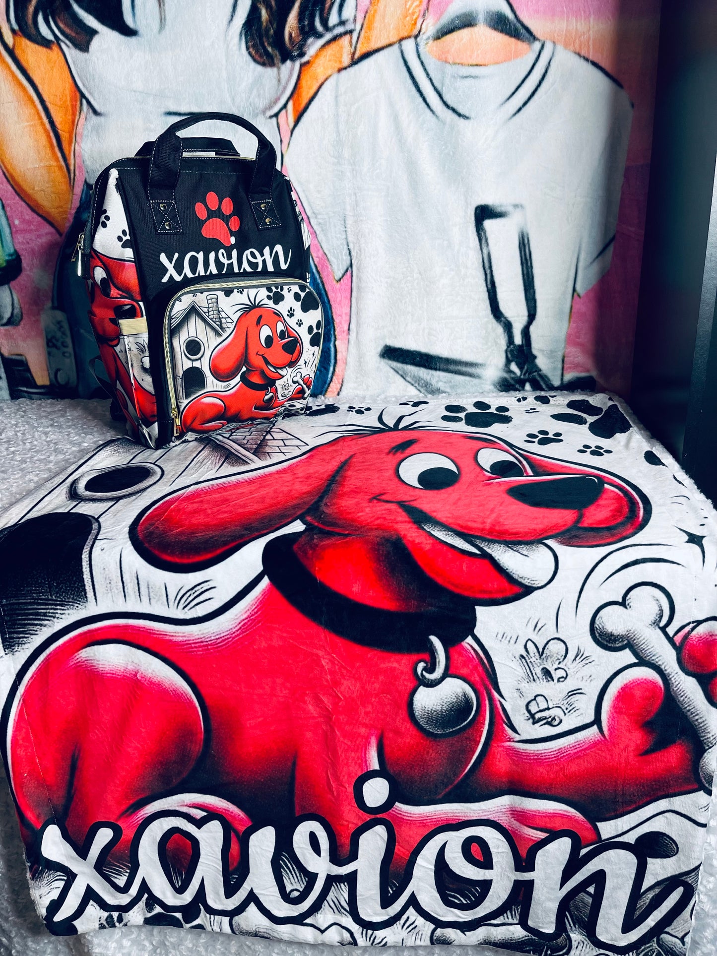 Personalized Baby Bag and Baby Blanket