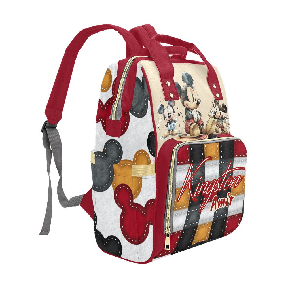 Personalized Diaper Bag and Minky Baby Blanket Bundle