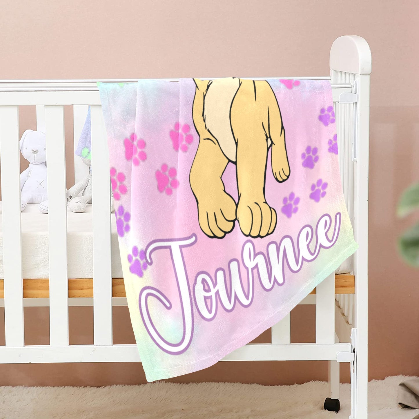 Personalized Diaper Bag and Minky Baby Blanket Bundle