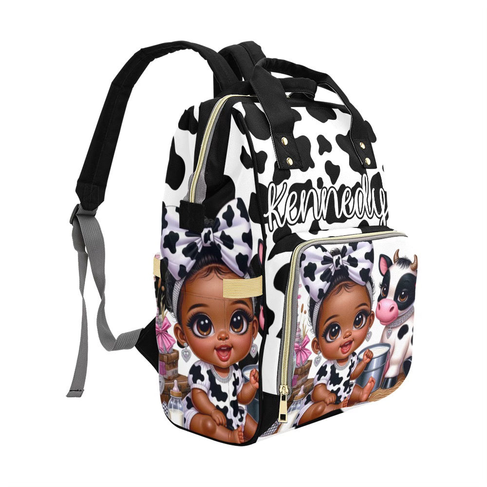 Cow Print Baby Bag