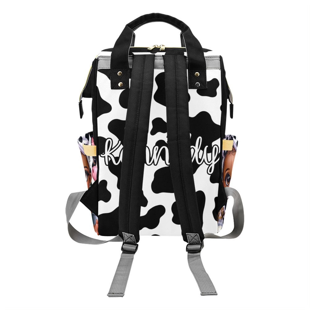 Cow Print Baby Bag
