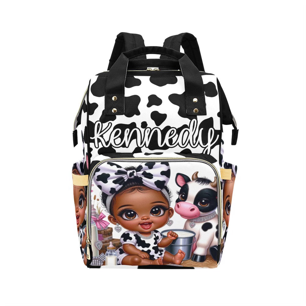Cow Print Baby Bag