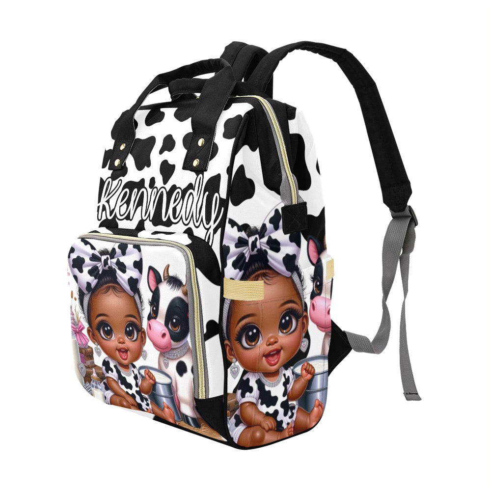 Cow Print Baby Bag