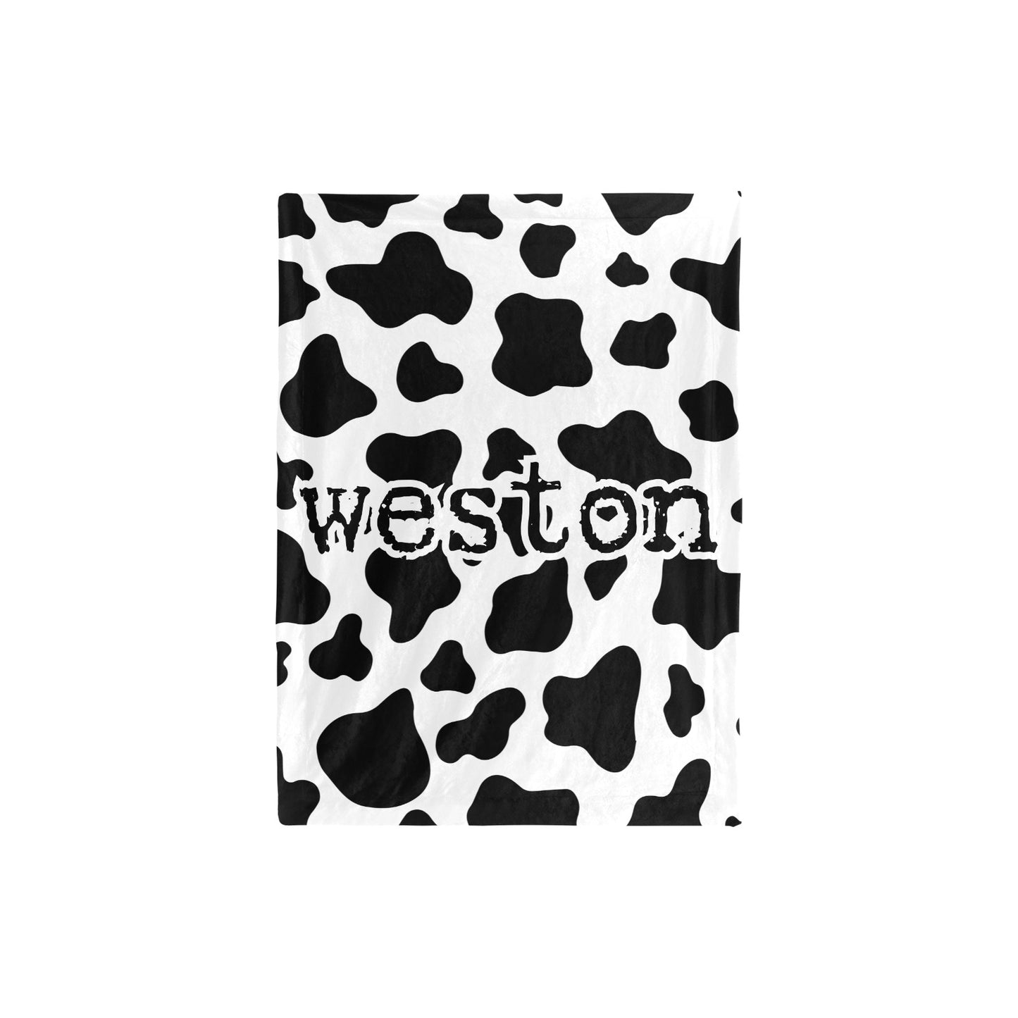 Cow Print Cozy Minky Baby Blanket