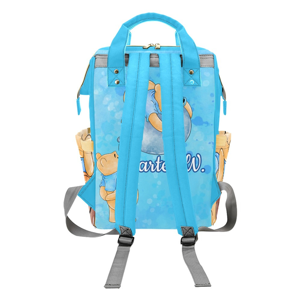 Personalized Diaper Bag and Minky Baby Blanket Bundle