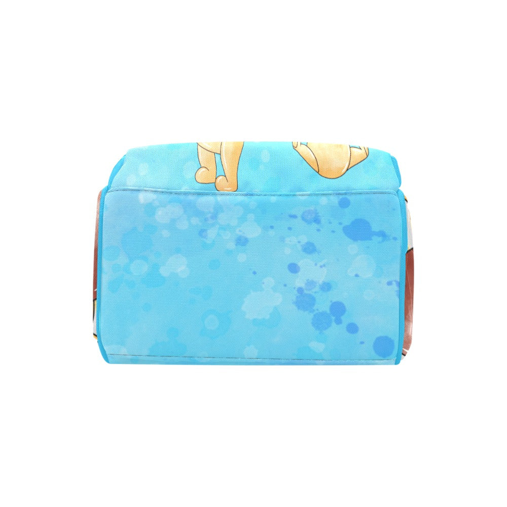 Personalized Diaper Bag and Minky Baby Blanket Bundle