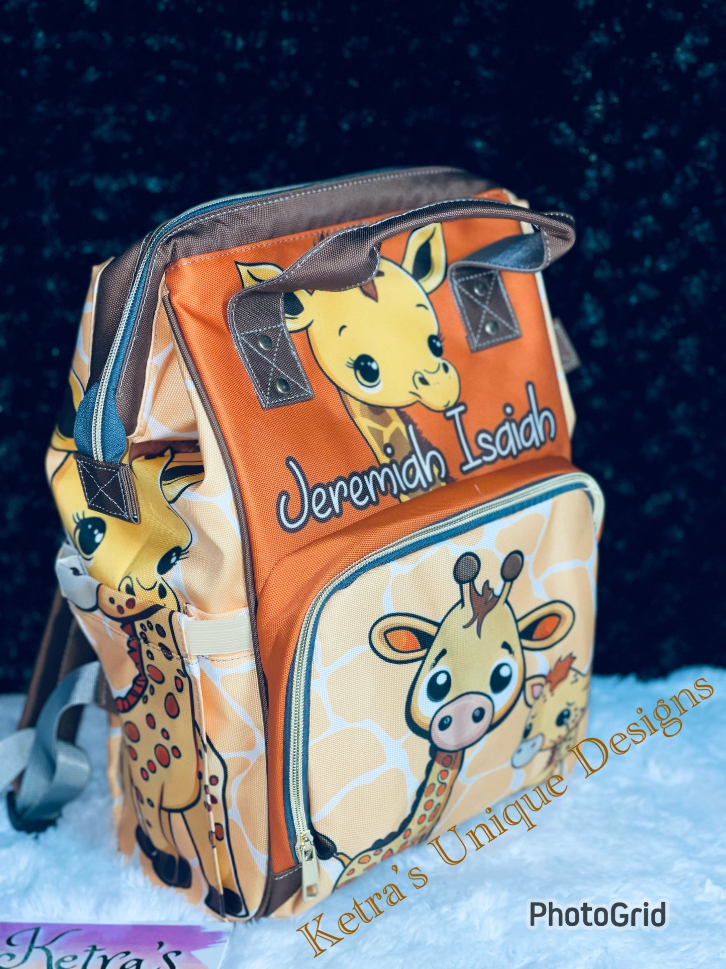 Giraffe baby bag