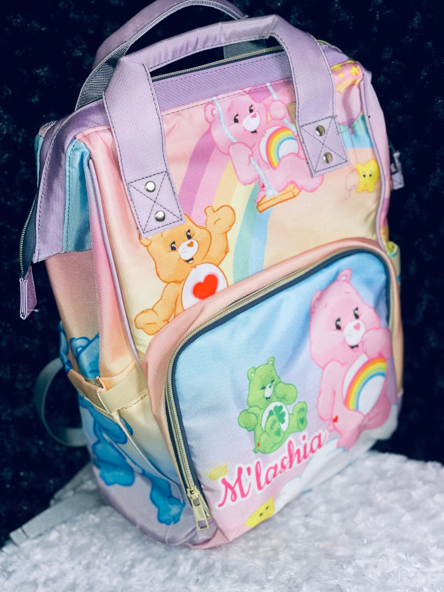 Care Bears and Rainbows Baby Bag