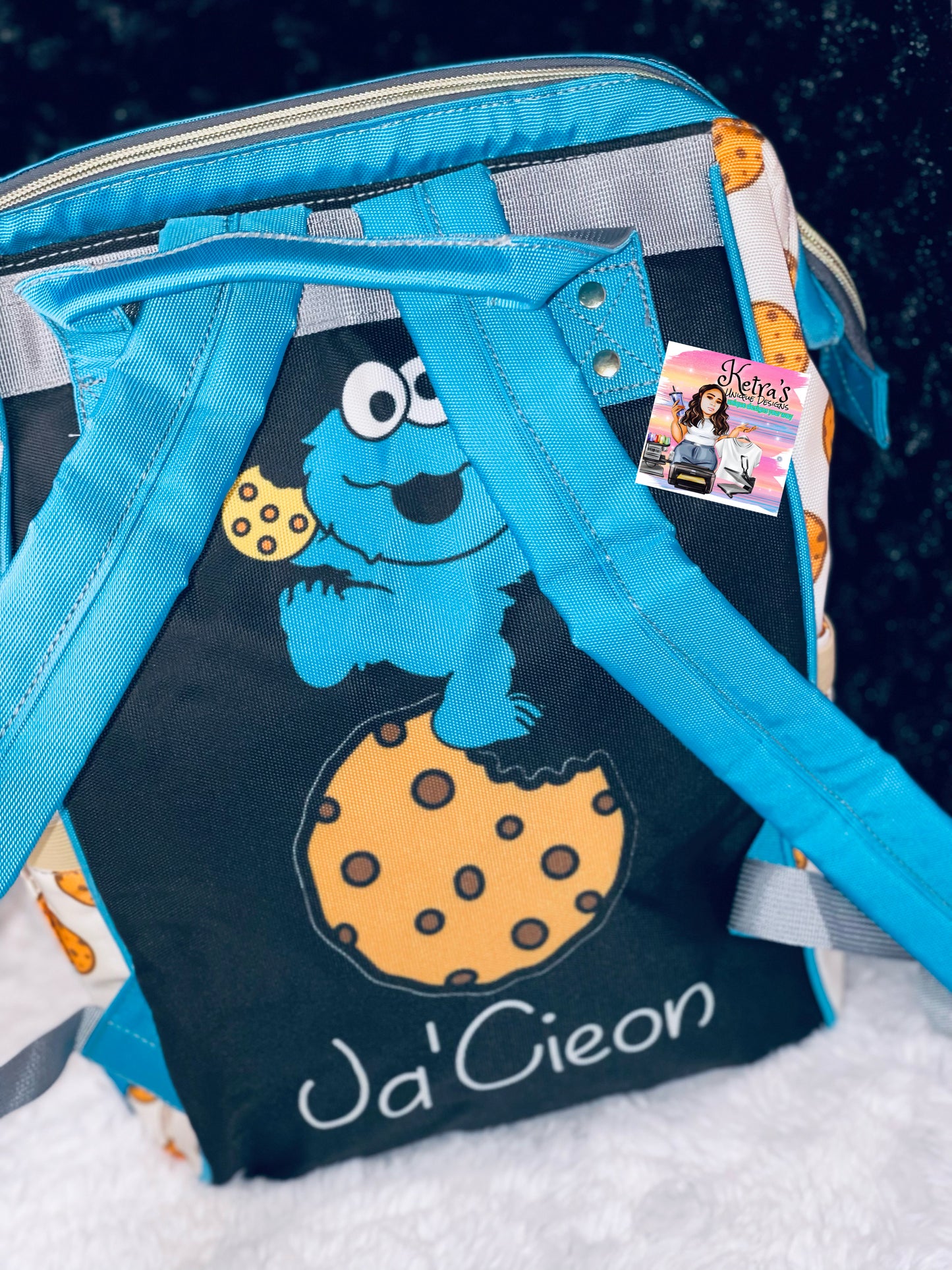 Cookie Monster Diaper Baby Bag