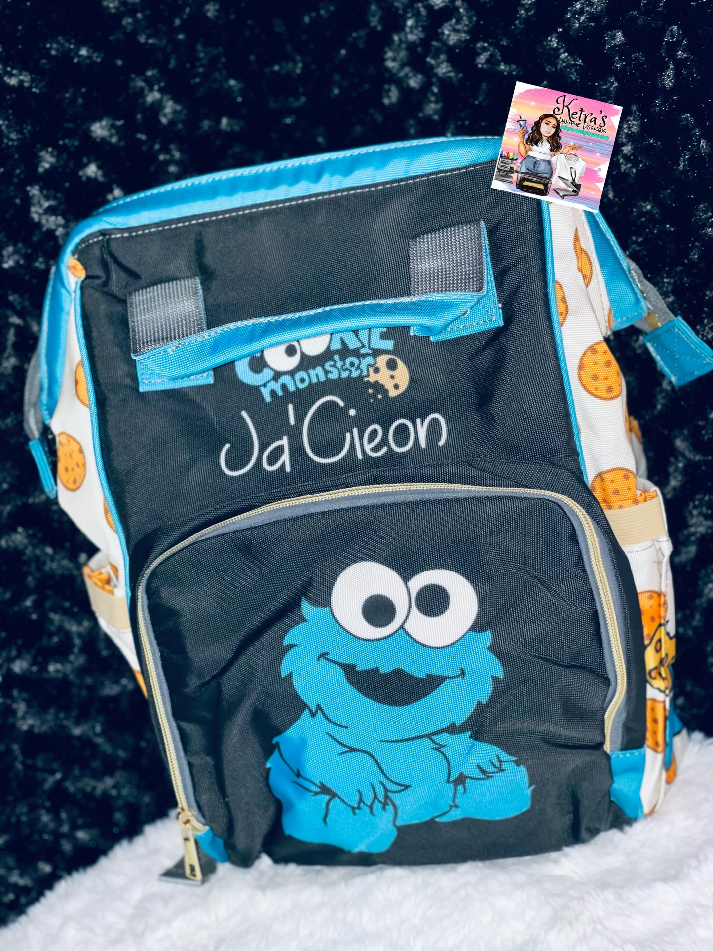 Cookie Monster Diaper Baby Bag