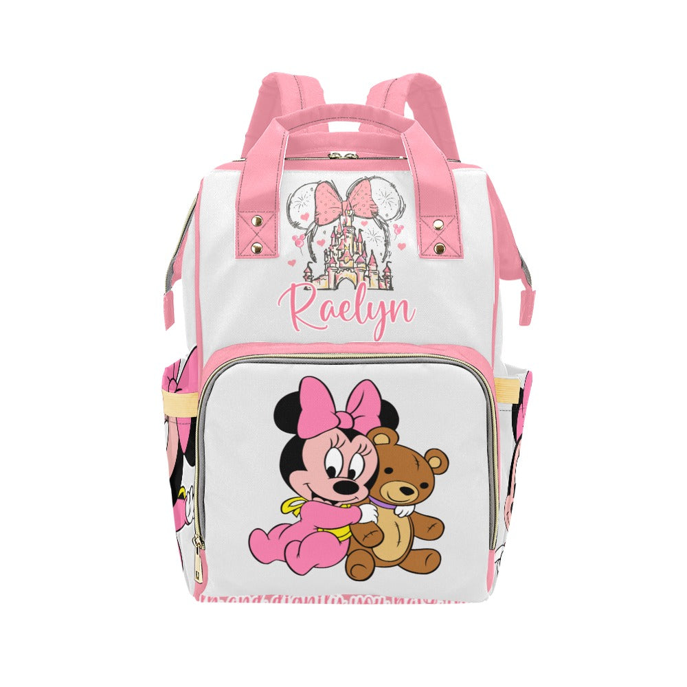 Personalized Minnie Mouse Diaper Bag
