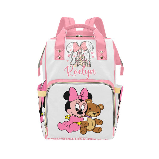 Personalized Minnie Mouse Diaper Bag