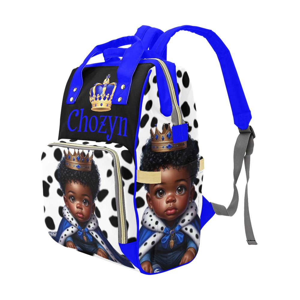 Personalized Little Prince Diaper Bag and Minky Baby Blanket