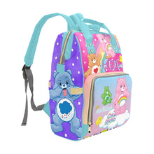 Load image into Gallery viewer, Care Bears Minky Baby Blanket and Diaper Bag Bundle
