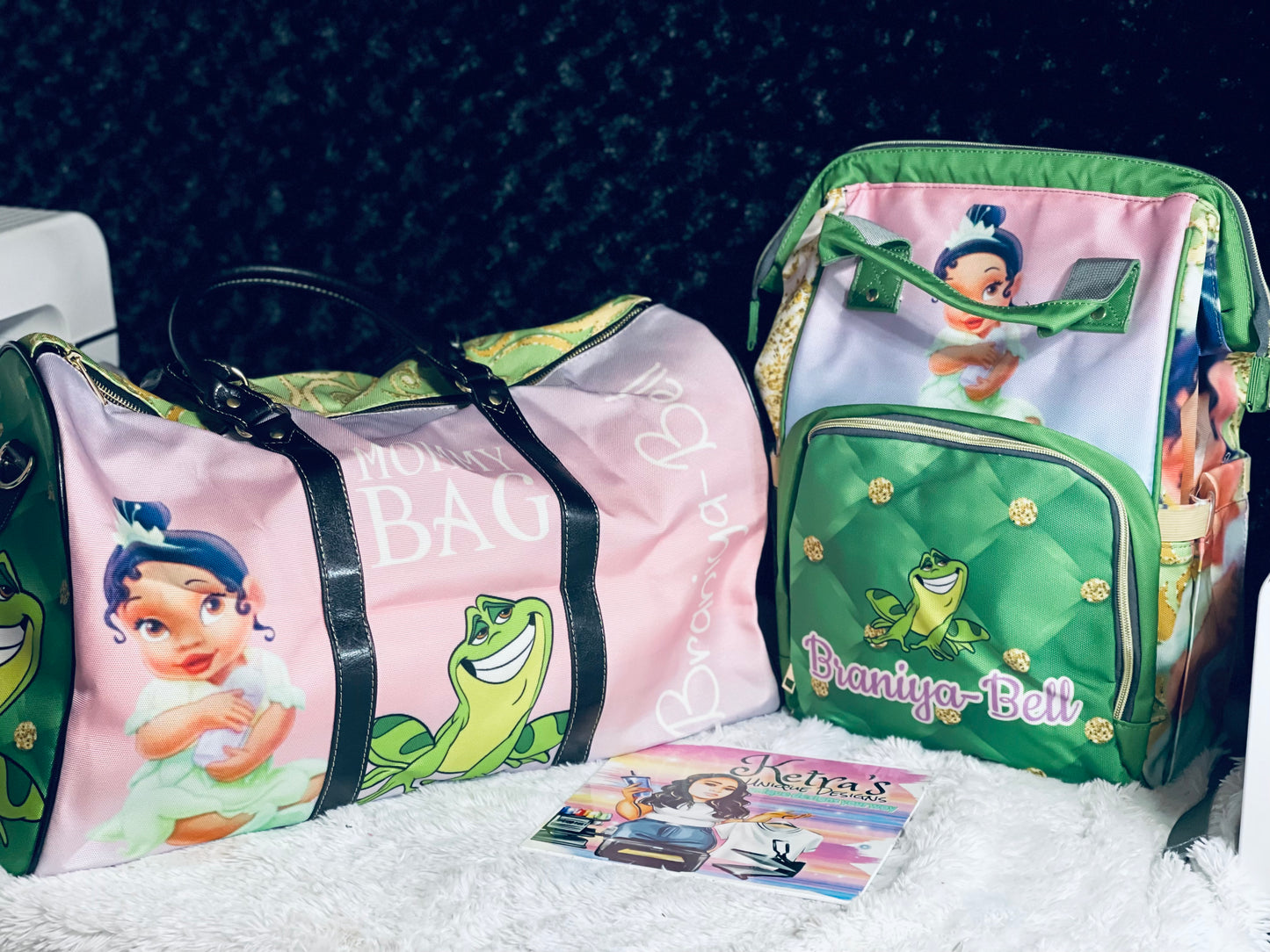 Princess Mommy Bag and Matching Baby Bag Bundle!