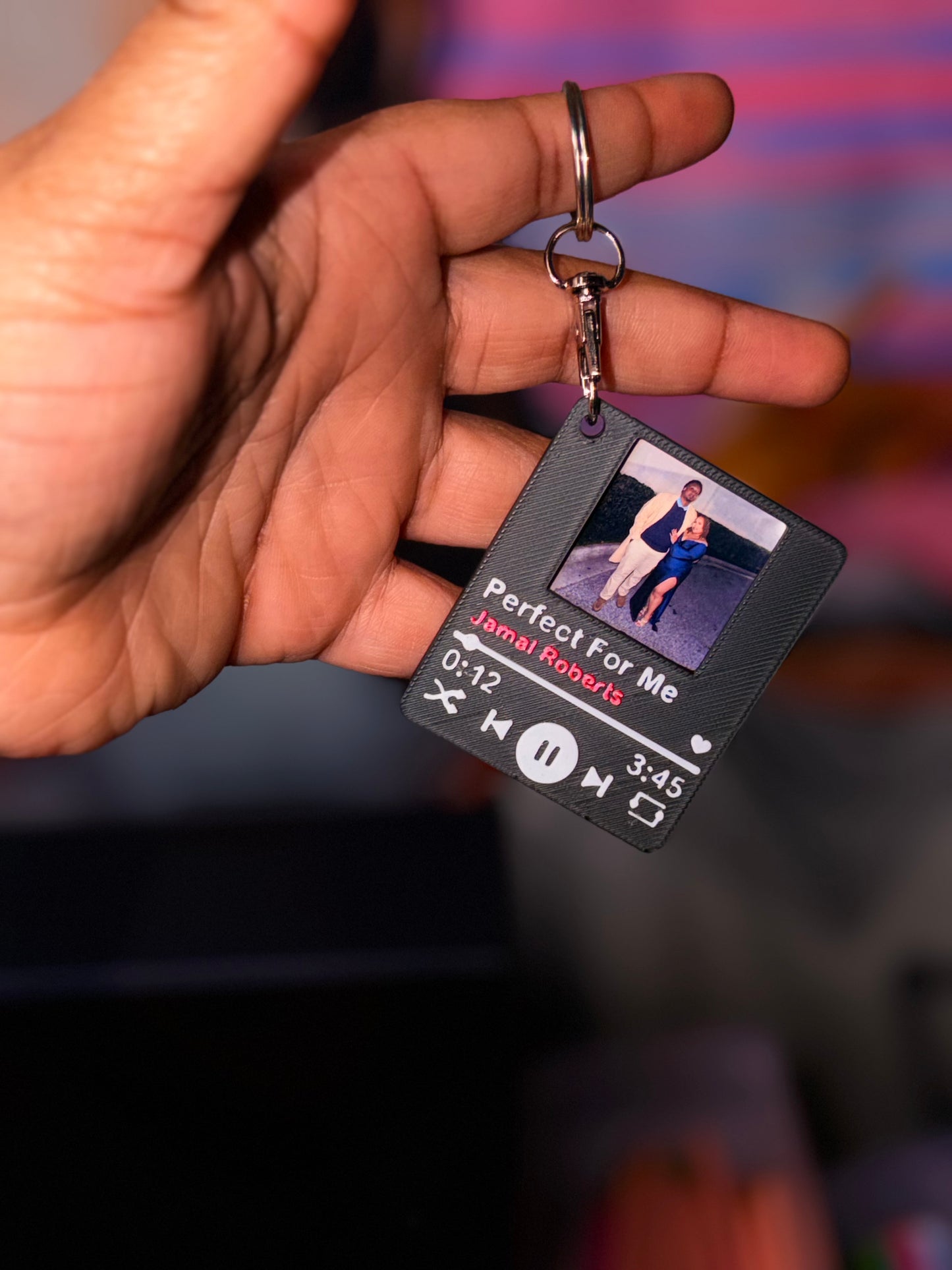 Custom Tap Music Player Keychain 🎵
