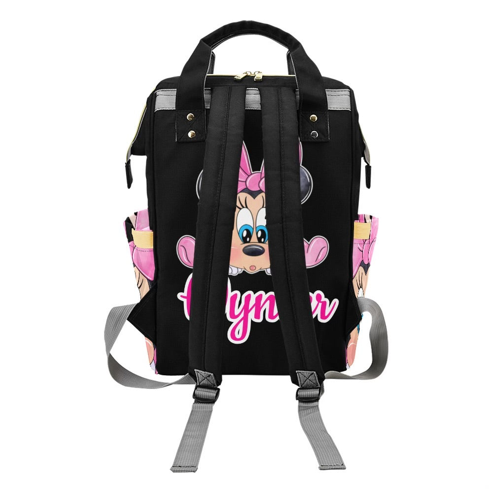 Personalized Baby Bag (Black Straps)