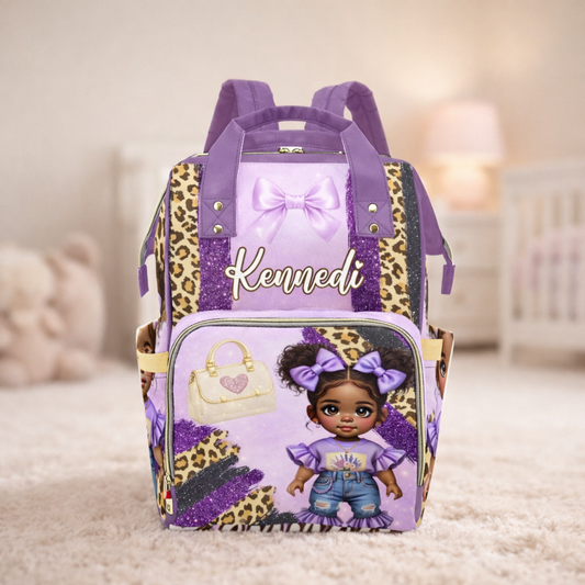 ✨ Lavender Luxe Diaper Bag