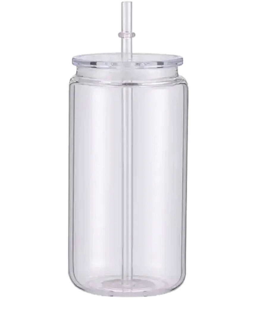 16oz Acrylic Snow Globe Cup (Read Description)