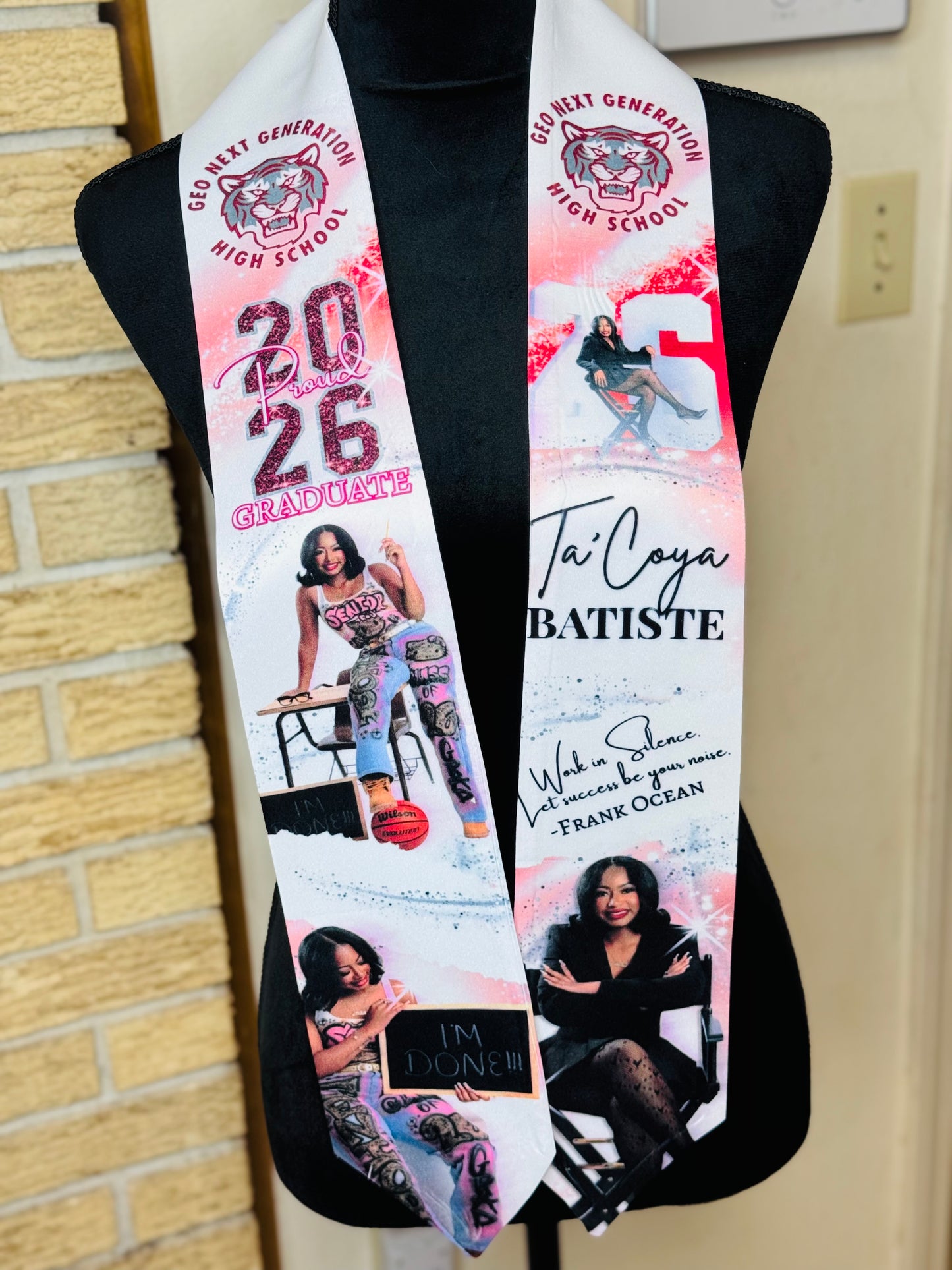 Custom Adult Size Graduation Stole