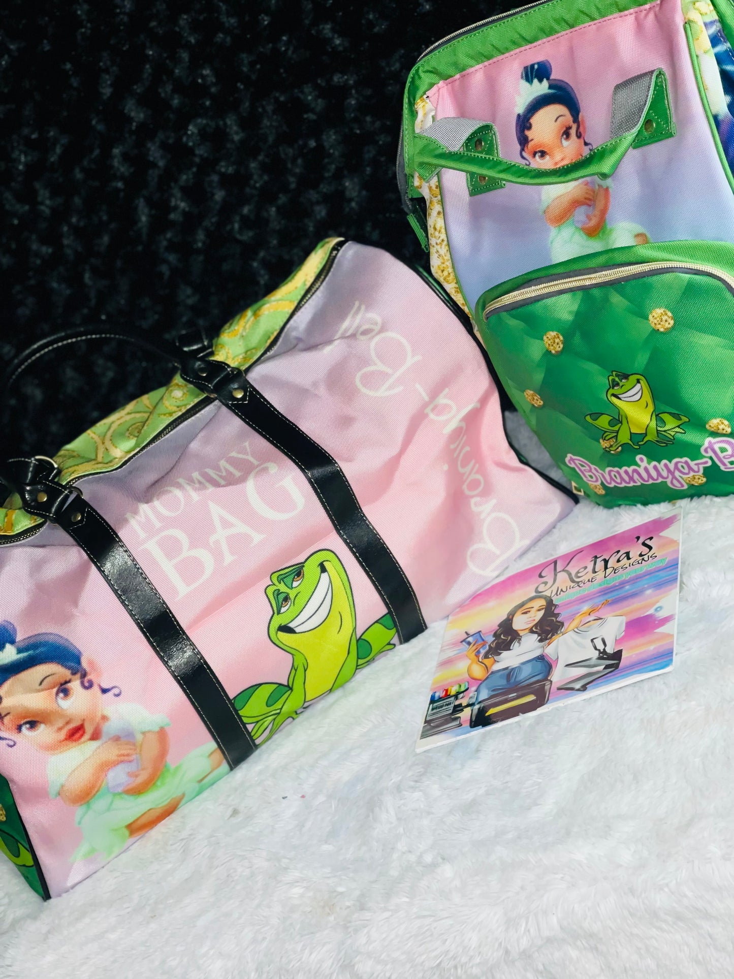 Princess Mommy Bag and Matching Baby Bag Bundle!