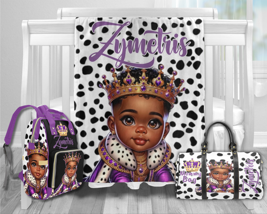 Personalized Diaper bag, Mommy bag and Minky Baby Blanket