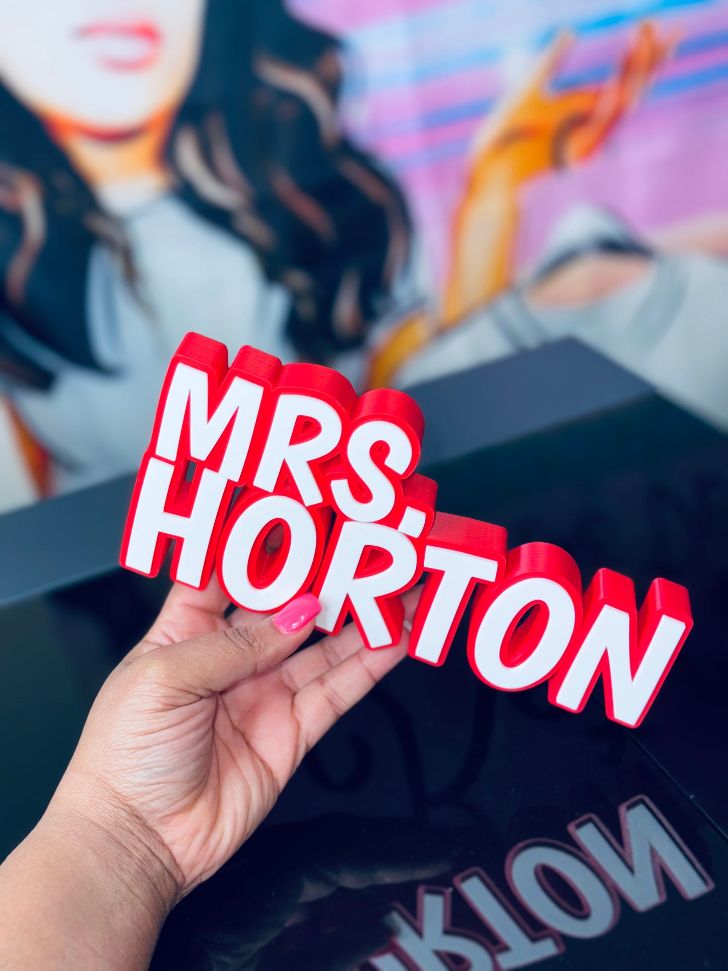 Teacher Desk Name Sign